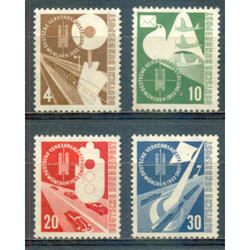 ALEMANIA BDR. Yv 53/56. SERIE x 4 VALORES NSG. EUROS 36.00