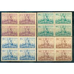 ARGENTINA GJ935/938. 17 DE OCTUBRE 4 CUADROS NUEVOS U$ 24.00