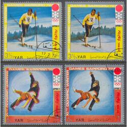 YEMEN. Yv A141B + A143d DEPORTES CON COLORES MUY CORRIDOS !!