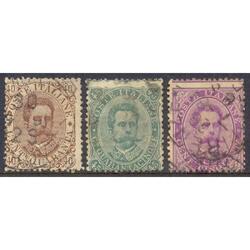 ITALIA  Sc 50 + 53 + 54. REY HUMBERTO DE SABOYA VC: U$ 48.00
