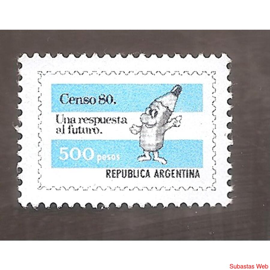 ARGENTINA 1980 (MT1257) CENSO NACIONAL  USADA