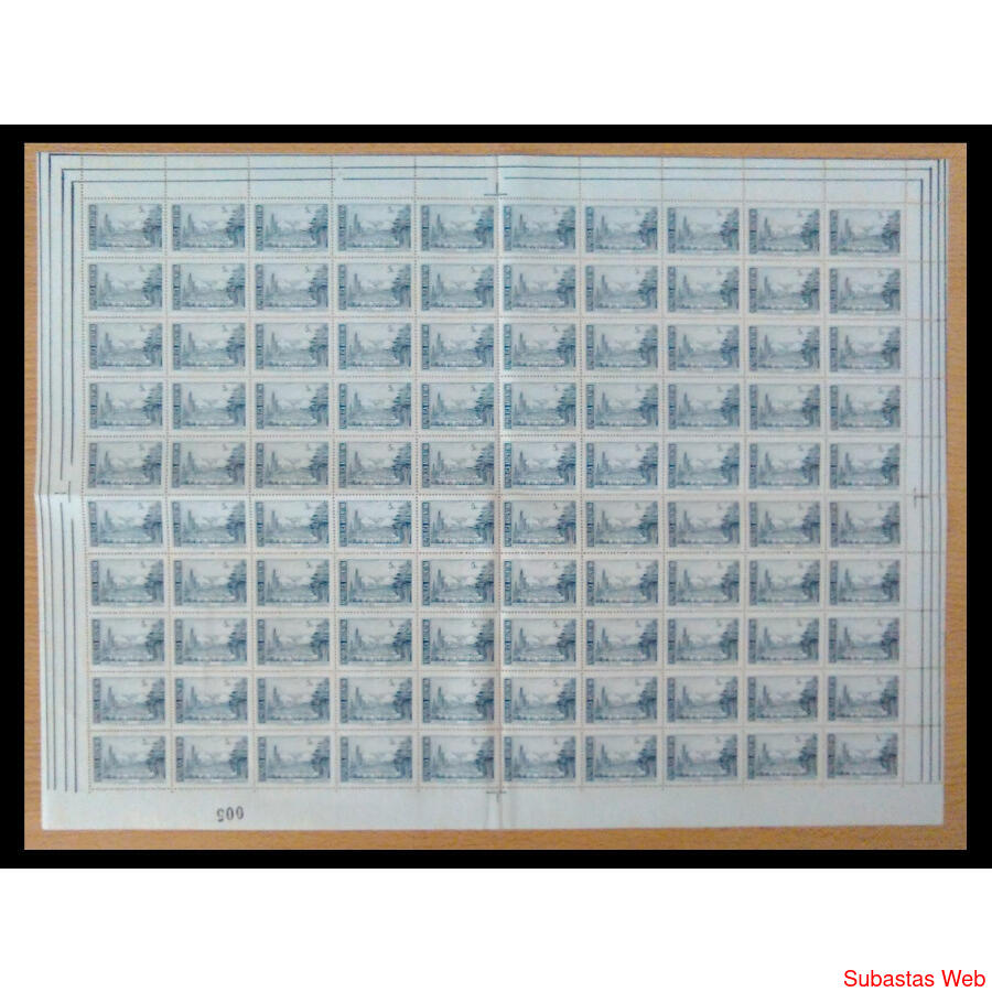 ARGENTINA GJ1540 TIERRA FUEGO PLANCHA MINT x 100. U$ 50.00