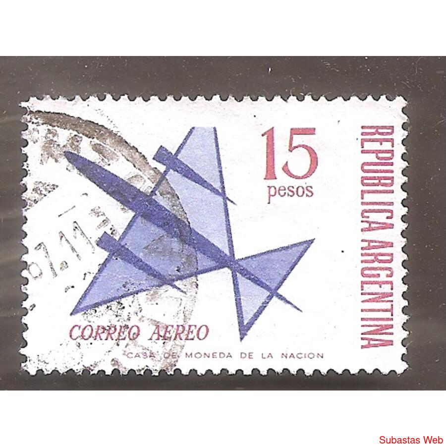 ARGENTINA 1965(A109a) DIBUJO DE UN AVION,  PAPEL TIZADO,  US