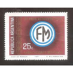 ARGENTINA 1971(906) FABRICACIONES MILITARES,  USADA