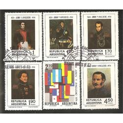 ARGENTINA 1974(992A-992F) BATALLAS DE JUNIN Y AYACUCHO  USAD