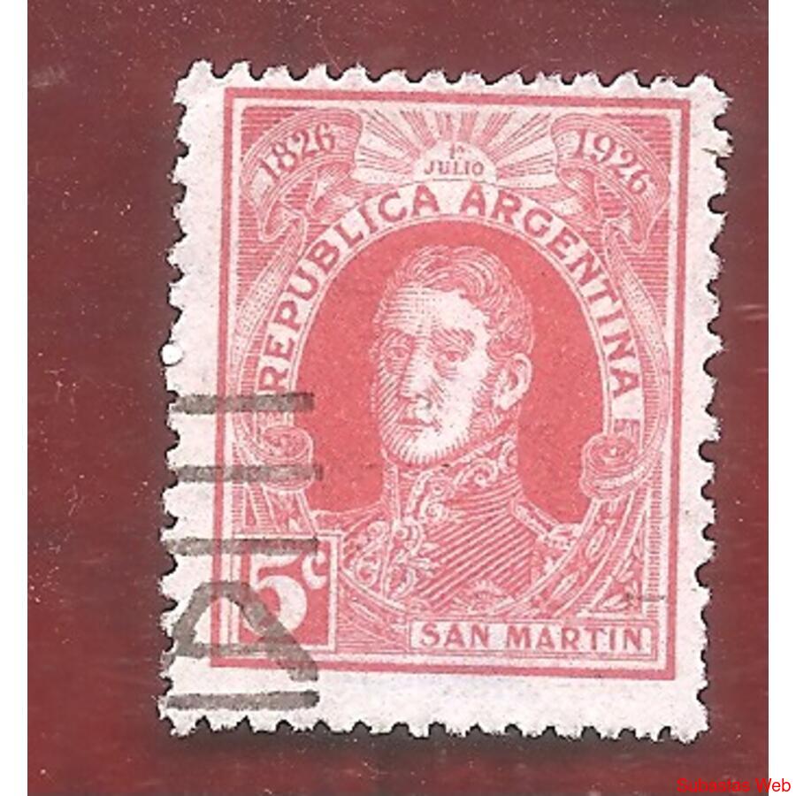 ARGENTINA 1926(MT311) CENTENARIO DEL CORREO  USADA