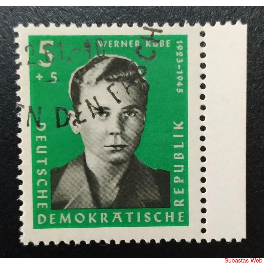 ALEMANIA DDR 1961; SCOTT B71 USADA