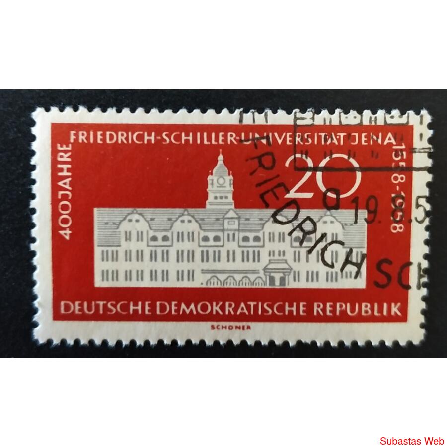 ALEMANIA DDR 1958; SCOTT 400, USADA
