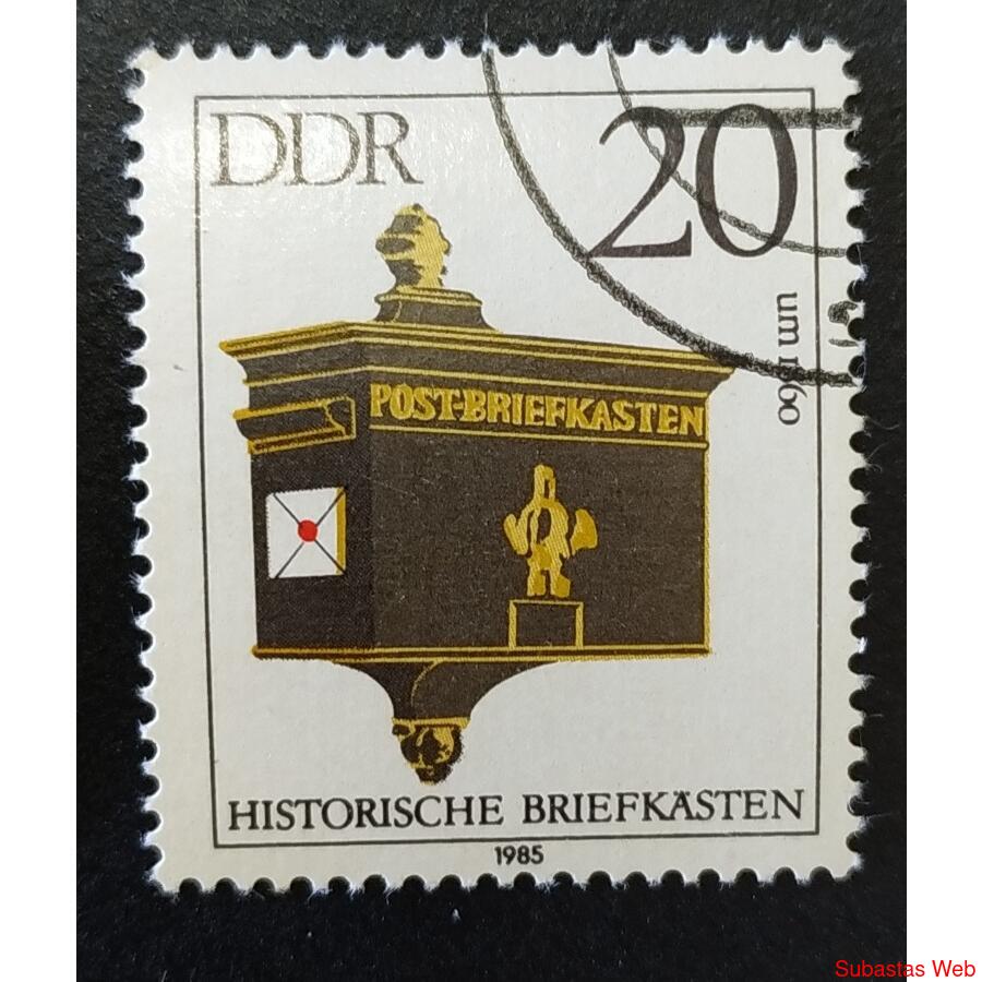 ALEMANIA DDR 1985; SCOTT 2457, USADA