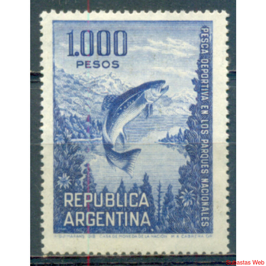 ARGENTINA GJ 1323 TRUCHA. MATE NACIONAL NUEVO. U$8.00