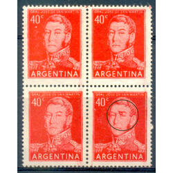 ARGENTINA GJ1040 MATE CUADRO MINT VAR. CEJA ROTA U$10.00