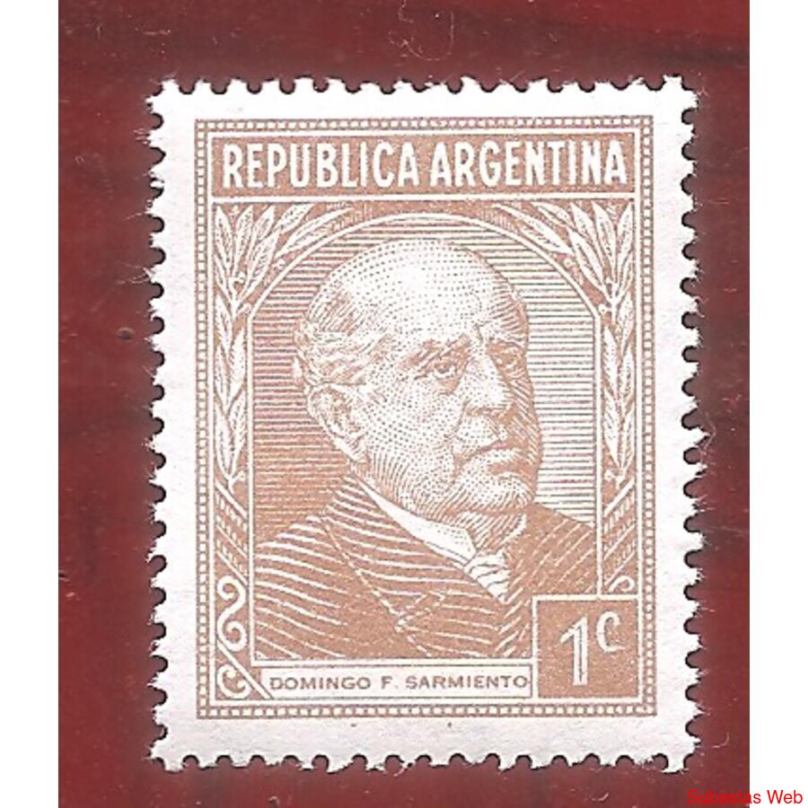 ARGENTINA 1935(364) SARMIENTO FILIGRANA RA-RO  MINT