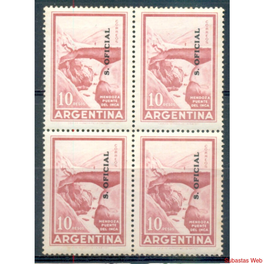 SERVICIO OFICIAL GJ751 PUENTE del INCA. CUADRO MINT U$ 15.00