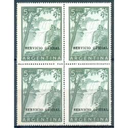 SERVICIO OFICIAL GJ724 CATARATAS IGUAZU CUADRO MINT. U$6.00