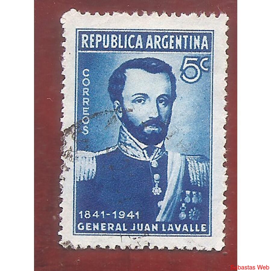 ARGENTINA 1941(MT417) MUERTE DE LAVALLE  USADA