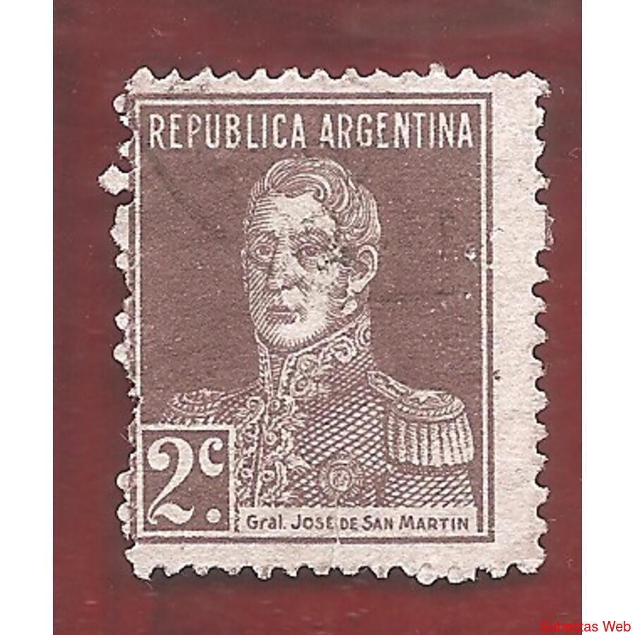 ARGENTINA 1923(278) SAN MARTIN CON PUNTO USADA