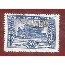 ARGENTINA-EB 1945(461) MUERTE DE RIVADAVIA,  USADA