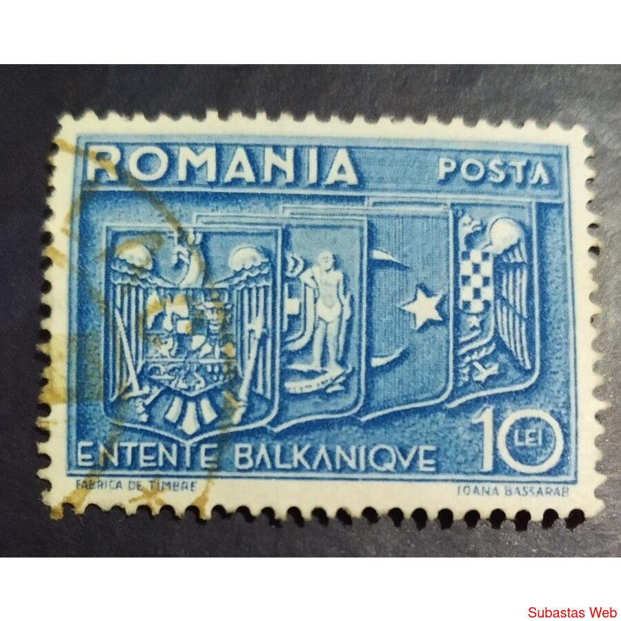 RUMANIA AÑO 1938, SCOTT 471, USADA
