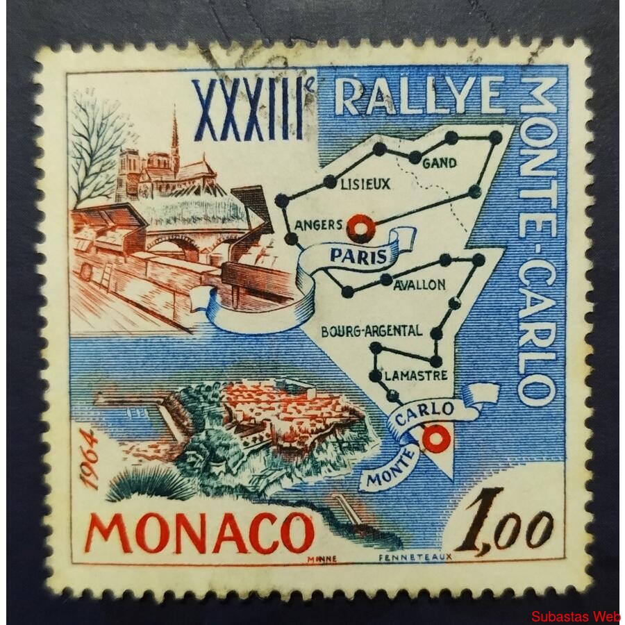 MONACO AÑO 1963, SCOTT 549, USADA