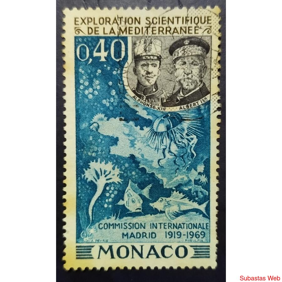 MONACO AÑO 1969, SCOTT 751, USADA