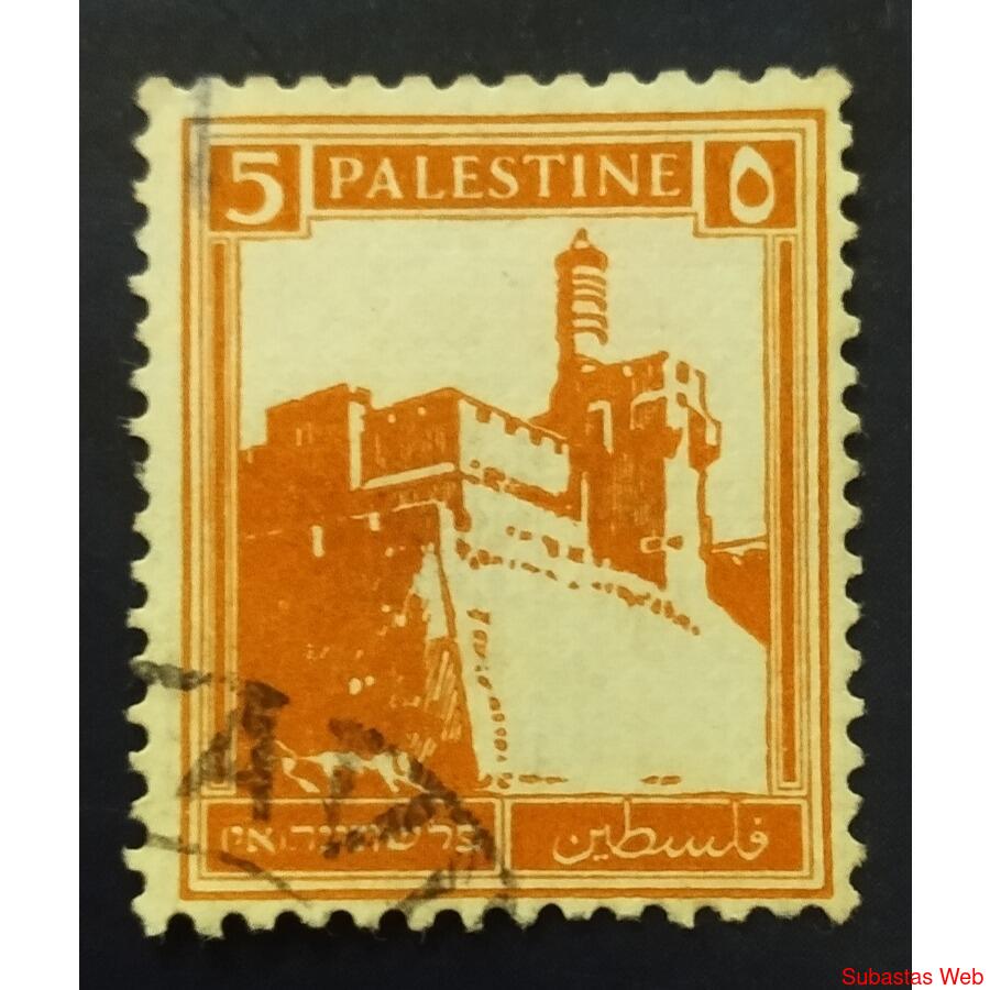 PALESTINA AÑO 1927, SCOTT 67, USADA