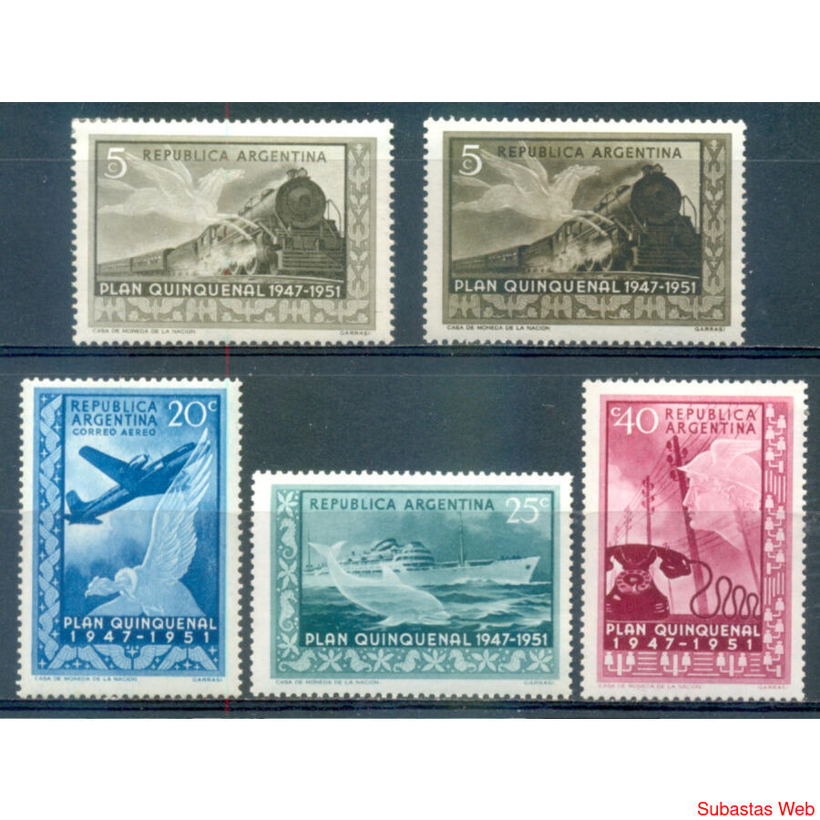 ARGENTINA GJ997/1000. PLAN QUINQUENAL DE PERON SERIE NUEVA