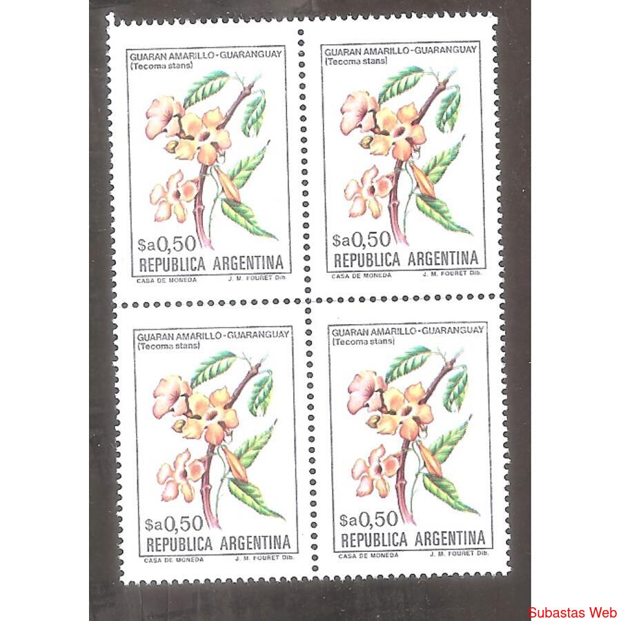 ARGENTINA 1983(1413a) CUADRITO FLORES: GUARANDAY  MINT