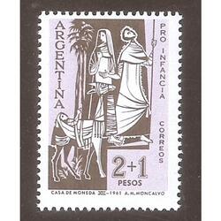 ARGENTINA 1961(653) PRO INFANCIA  MINT