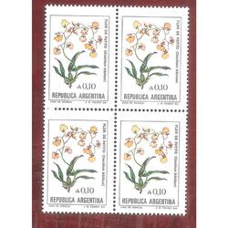 ARGENTINA 1985(1530a) CUADRITO FLORES: FLOR DE PATITO FOSFO