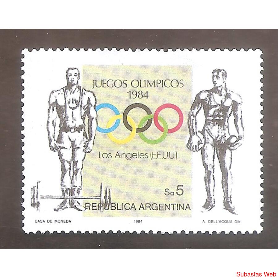 ARGENTINA 1984(1468) OLIMPICOS DE LOS ANGELES  MINT