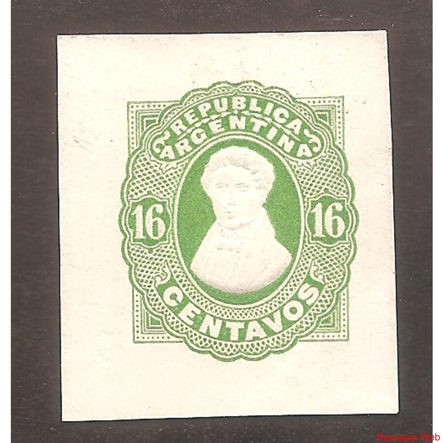 ARGENTINA 1878(SOB6) AVELLANEDA CORTADO DE SOBRE POSTAL