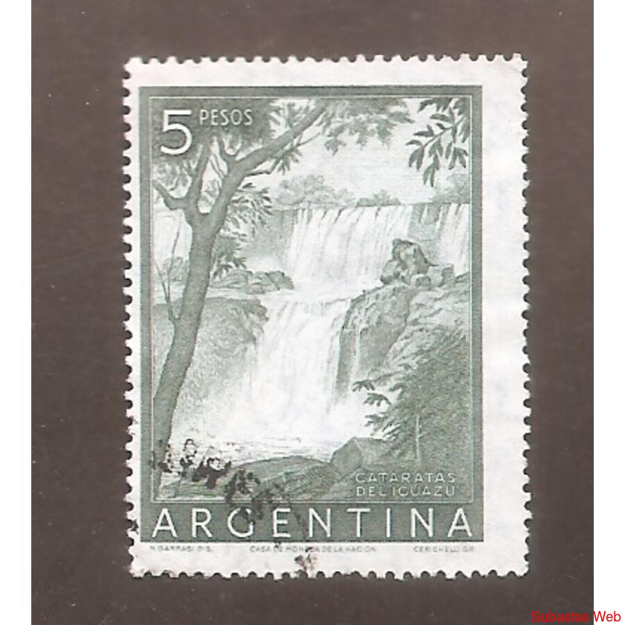 ARGENTINA 1954(549b) PROC Y RIQ: CATARATAS IGUAZU, MATE  USA