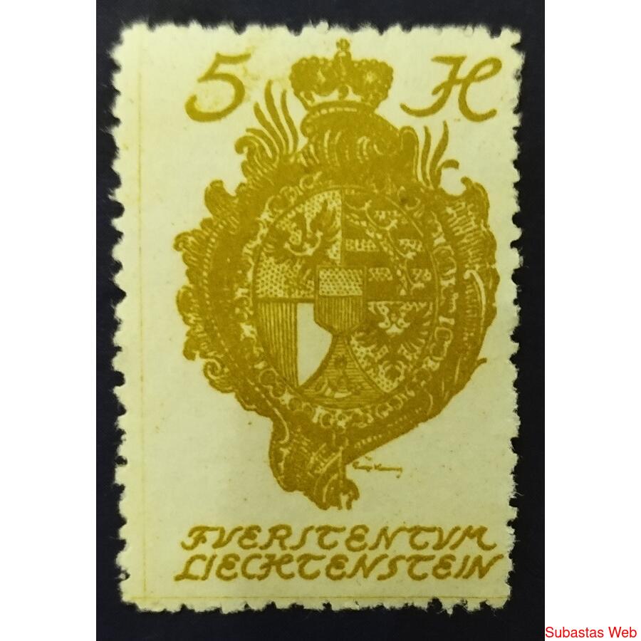 LIECHTENSTEIN AÑO 1920, SCOTT 32, NSG