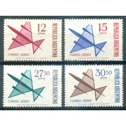 ARGENTINA GJ1337 / 1340 CORREO AEREO SERIE NUEVA. U$ 9.00
