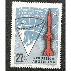 ARGENTINA 1966(A112) LANZAMIENTO DE COHETES  NUEVA