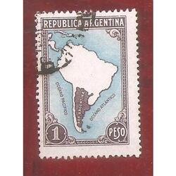 ARGENTINA 1945(454) PROC Y RIQ: MAPA SIN LIMITES SIN FILI US