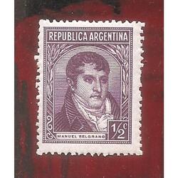ARGENTINA 1946(471) PROC Y RIQ: BELGRANO SIN FILIGRANA  MINT