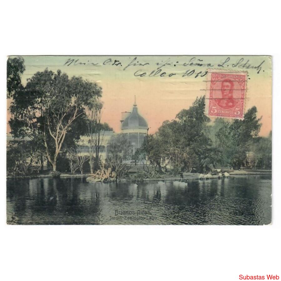 ARGENTINA. Buenos Aires. Jardín Zoológico. Lago. 1909.