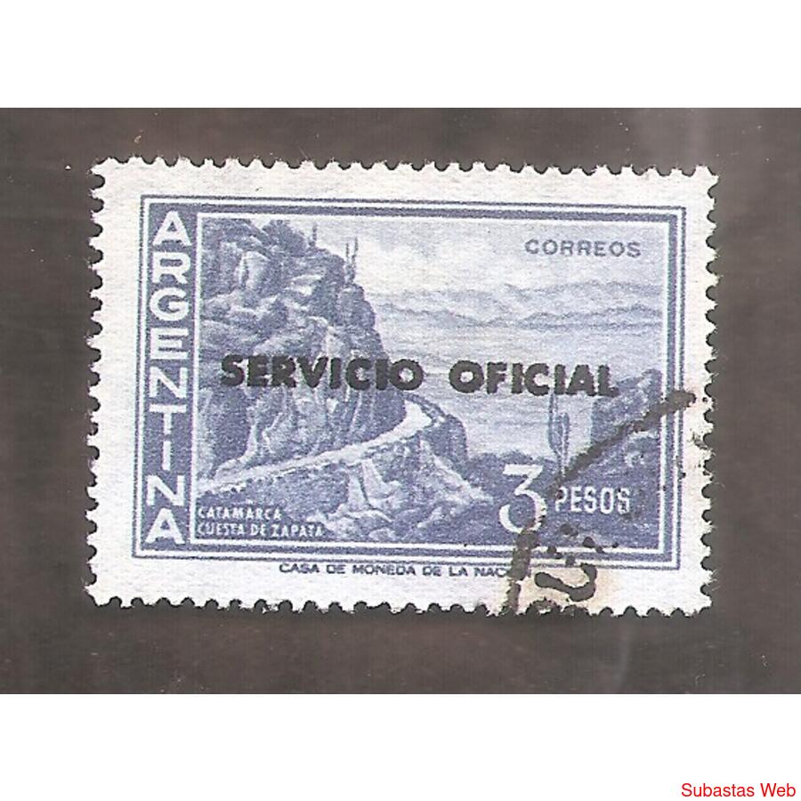 ARGENTINA 1959(605-390) CUESTA DEL ZAPATA, MATE S.O. TIPO II