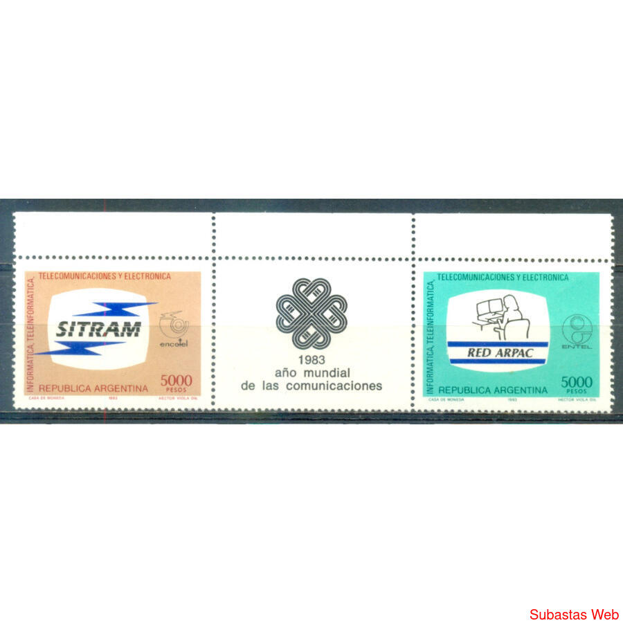 ARGENTINA GJ2084EN/2085EN. SERIE CON ENTRECINTA MINT U$6.50