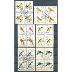 ARGENTINA. AVES. 3 SERIES COMPLETAS. CUADRITOS PDE. U$22.00