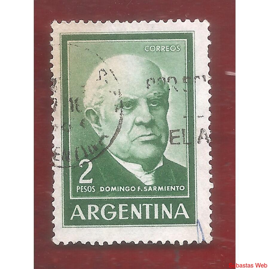 ARGENTINA 1963 (MT662b) PROCERES: SARMIENTO HUECO MATE IMPOR