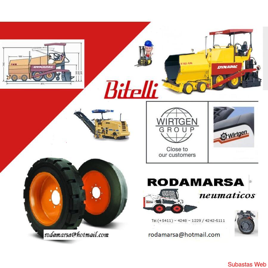 REENGOMADOS FRESADORAS ASFALTO BITELLI MARINE WIRT rodamarsa