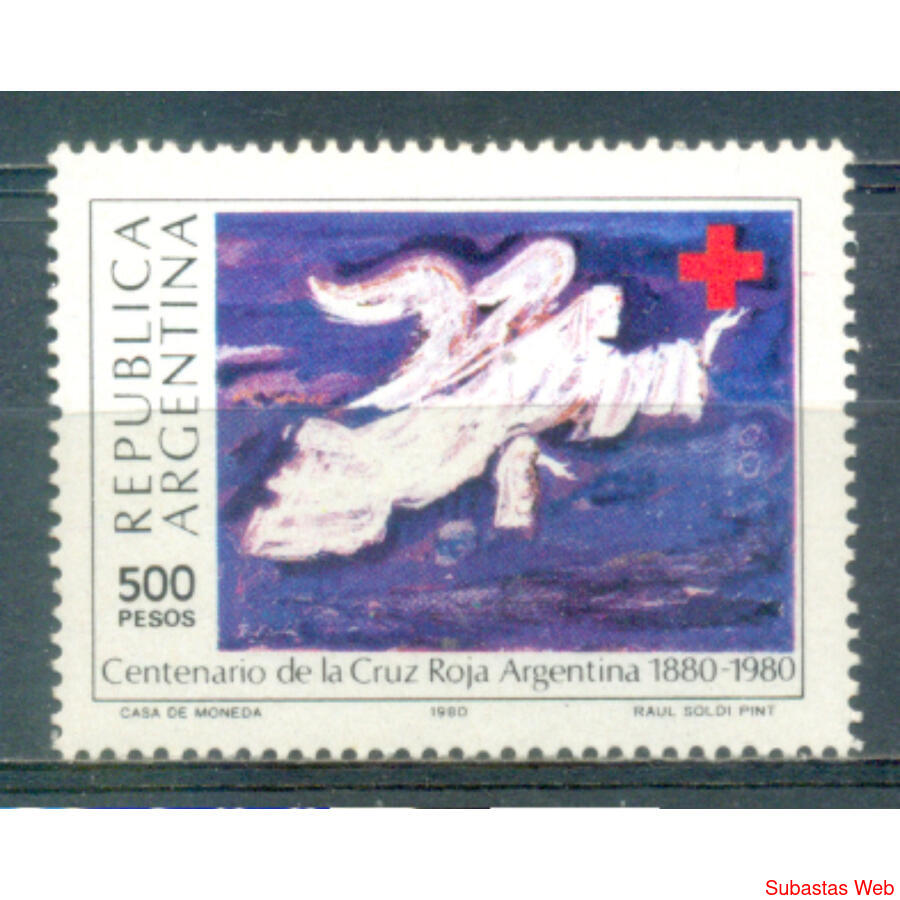 ARGENTINA GJ1910. 100 AÑOS DE LA CRUZ ROJA ARGENTINA. MINT