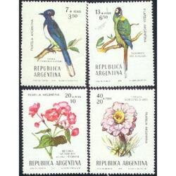 ARGENTINA 1976(105356) FLORES Y PAJAROS  MINT
