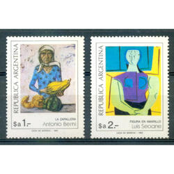 ARGENTINA GJ12126/2127 PINTURA ARGENTINA SERIE COMPLETA MINT