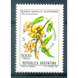 ARGENTINA GJ2049. FLOR RESELLADO SELLO MINT. U$ 2.00