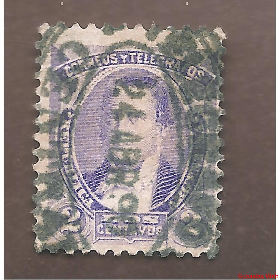 ARGENTINA 1889(76I) PROCERES:DERQUI, RARO MATASELLO