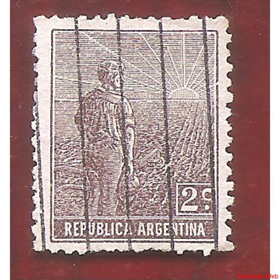 ARGENTINA 1915(194) LABRADOR SIN FILIGRANA USADO
