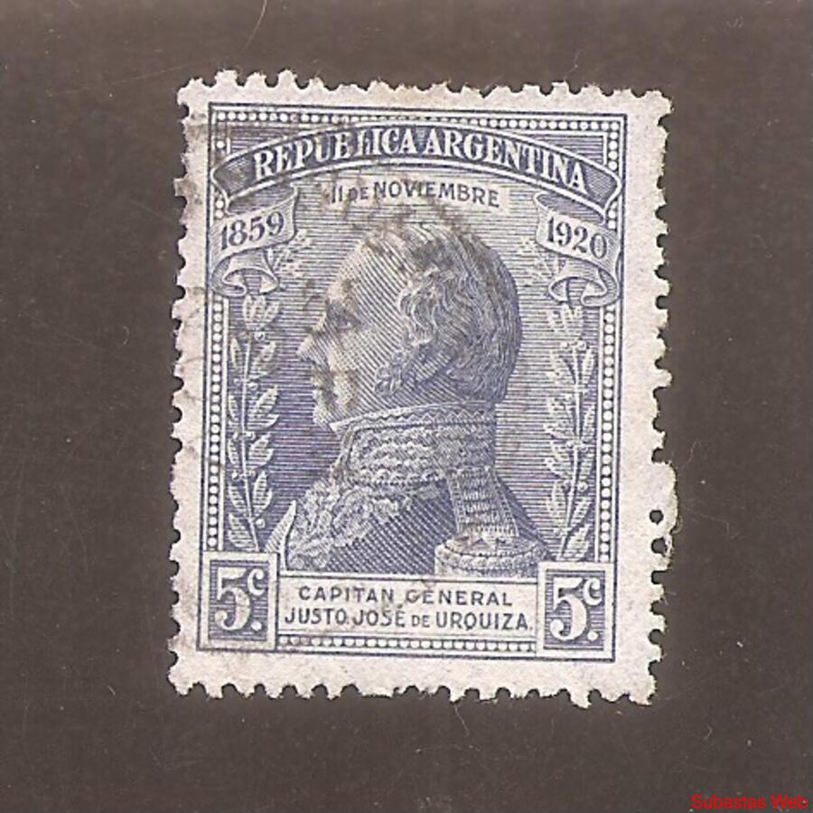 ARGENTINA 1920(255) PACTO SAN JOSE DE FLORES  USADA